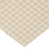 Beige geruite tafelkleed (Gekanteld)
