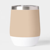 Beige gestileerde naam bruiloft bruidsmeisje (Achterkant)