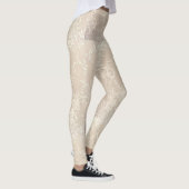 Beige gestreepte Leggings (Rechts)