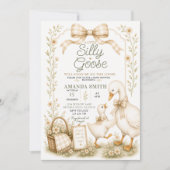 Beige Gingham Dwaze Gans is Los Kaart (Voorkant)