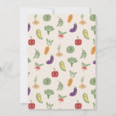 Beige Gingham Little Sprout op de Weg Baby shower Kaart (Achterkant)