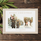 Beige Gingham plaatste twee foto's Feestdagenkaart