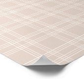 Beige Gingham Poster (Hoek)