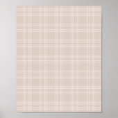 Beige Gingham Poster (Voorkant)