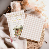 Beige Gingham uit de markt Vrijgezellenfeest Uitno Kaart