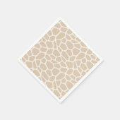 Beige Giraffe Animal Print Servet (Hoek)