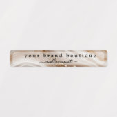 Beige glyph dun product verzegelde sticker (Design 2)