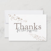 Beige & Gold Business - Hartelijk dank voor uw kaa Kaart (Achterkant)