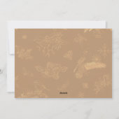 Beige & Gold Custom Foto Kerstvakantie Kaart (Achterkant)
