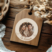 Beige Gold Elegant Angel Bedankjes Labels