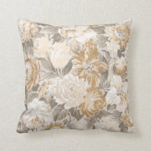  Beige Gold Grey Elegant Floral