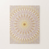 Beige Gold Mandala Legpuzzel (Verticaal)