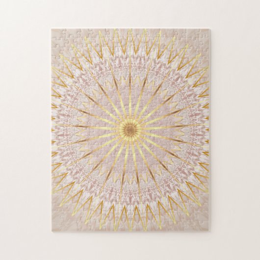 Beige Gold Mandala Legpuzzel (Verticaal)