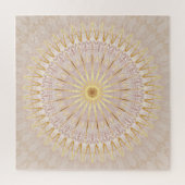 Beige Gold Mandala Legpuzzel (Verticaal)