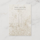 Beige Gold Marble Glitter Hairclips Pin display Visitekaartje (Voorkant)