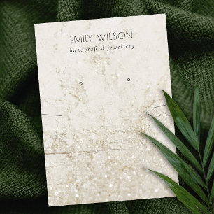 Beige Gold Marble Glitter Ketting Veroorbaar beeld Visitekaartje