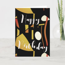 Beige Gold Rust op zwarte Abstracte feestdag