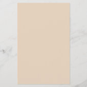 Beige Gold Stripe Monogramme Cirkel Flyer (Achterkant)