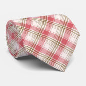 Beige Gold Stylish Argyle Pset Pattern Stropdas (Opgerold)