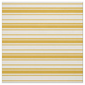 Beige & Goldenrod Striped Pattern Stof (Swatch)