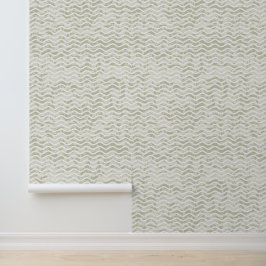 Beige golvende ontwerp behang