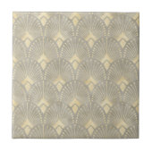 Beige goud,Art Decopatroon,,retro,chic,mo Tegeltje (Voorkant)