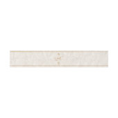 Beige & Goud Calligrafie Bruiloft Uitnodigingen Wikkel (Vlak)