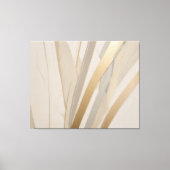 Beige Goud Tan Grijs Abstract Canvas Afdruk (Voorkant)
