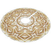 Beige gouden decoratieve kerstboomrok kerstboom rok (Gekanteld)