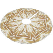 Beige gouden decoratieve kerstboomrok kerstboom rok (Gekanteld)