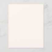 Beige gouden perzik bloemenbudget 90e verjaardag (Achterkant)