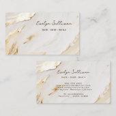 beige gouden verf visitekaartje (Voorkant / Achterkant)