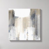 Beige Gray Blue Modern Minimalist Abstract Canvas (Voorkant)