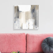 Beige Gray Blue Modern Minimalist Abstract Canvas (Insitu (Woonkamer))