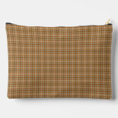 Beige Gray Plaid Tartan Pattern Etui (Achterkant)