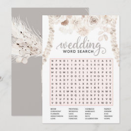 Beige Gray White Floral Pearl Vrijgezellenfeest Ga Kaart