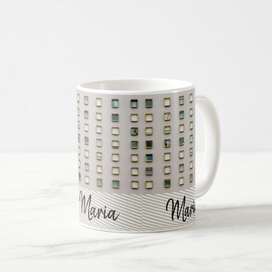 Beige Green Mok (Voorkant rechts)