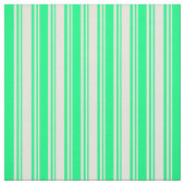 Beige & Green Pattern Stof (Swatch)