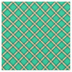 Beige green, vlakglanzend, tartan stof