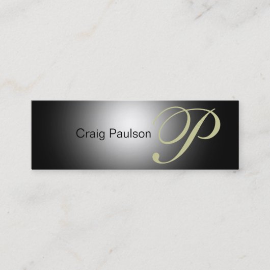 Beige Grey Black Visitekaartje (Voorkant)