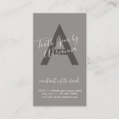 Beige Grey Physical Printed Tooth Gem Aftercare Visitekaartje (Voorkant)