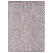 Beige-Grey Snakeskin-patroonplaat Klembord (Achterkant)