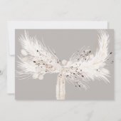 Beige Grey White Floral zal je zijn mijn Bridesmai Kaart (Achterkant)