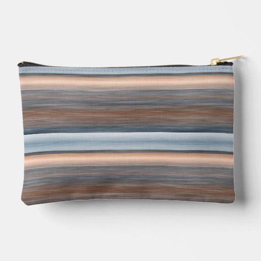 Beige Grijs Blauwgroen Blauw Taupe Bruin Strepen A Etui (Achterkant)