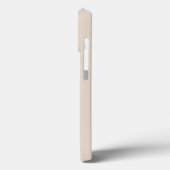Beige & Grijs Minimalistische Moderne Initiaal Mon Case-Mate iPhone Case (Achterkant / Links)
