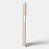 Beige & Grijs Minimalistische Moderne Initiaal Mon Case-Mate iPhone Case (Achterkant / Rechts)