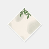 Beige groen baby shower servet (Hoek)