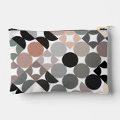 Beige Groen Grijs Zwart Mideeuwse cirkels Patroon Etui (Achterkant)