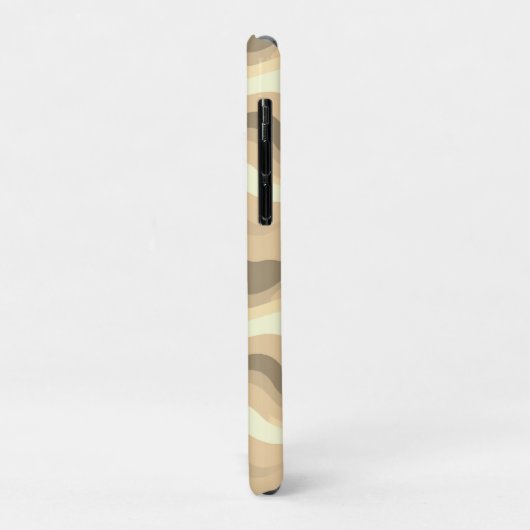 Beige Groovy retro esthetisch - Monogram Case-Mate iPhone Case (Achterkant/links)