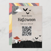 Beige Halloween Sale Marketing Kaart (Voorkant / Achterkant)